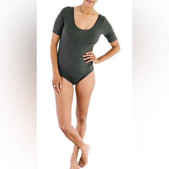 Smash and Tess Women’s Bodysuit Gray Cotton Blend Size Medium - Picture 1 of 5